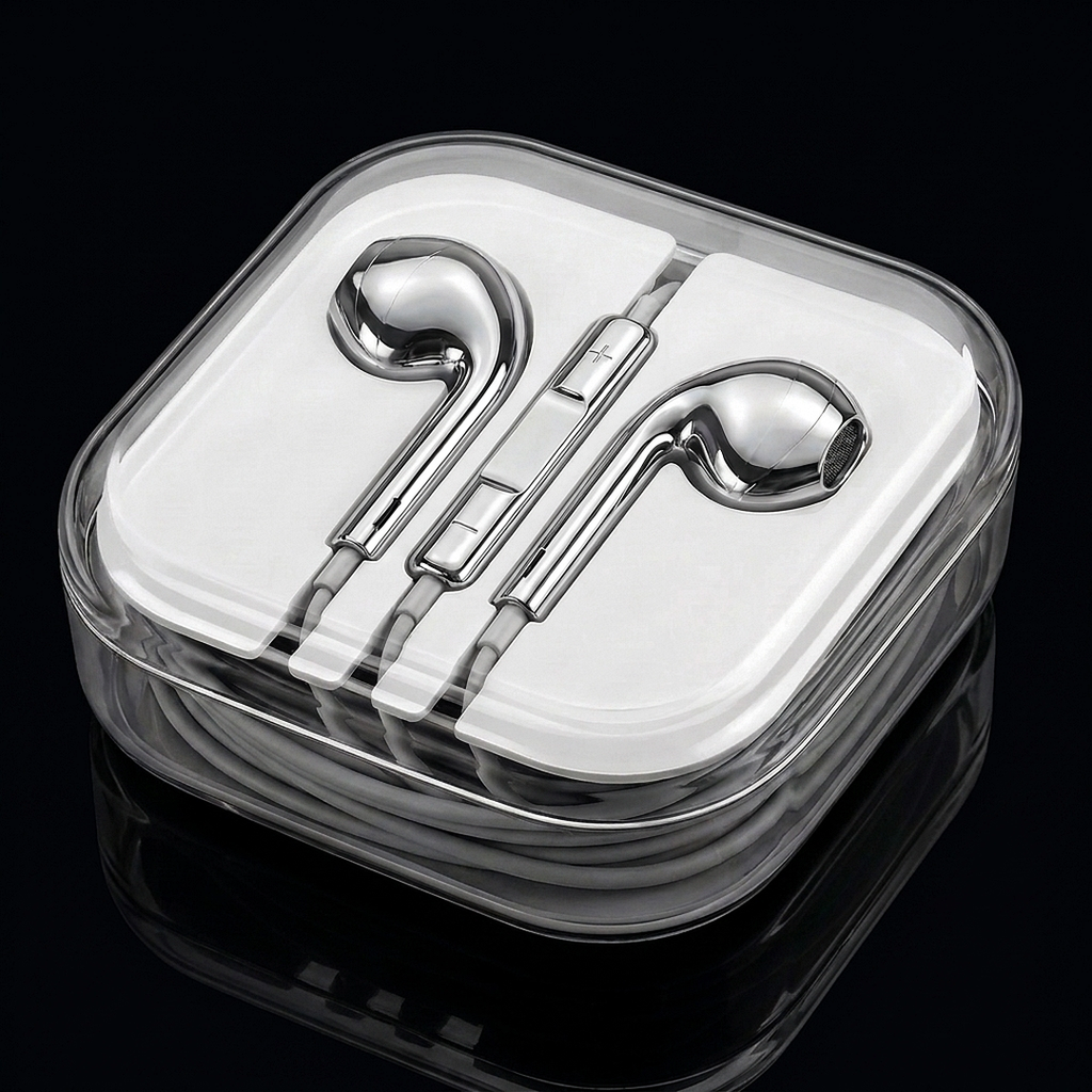 SILVR Buds — Silver, clear case included