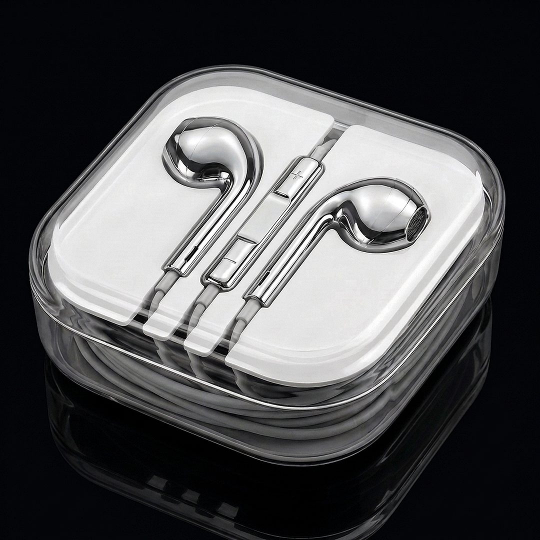 SILVR Buds — Silver, clear case included