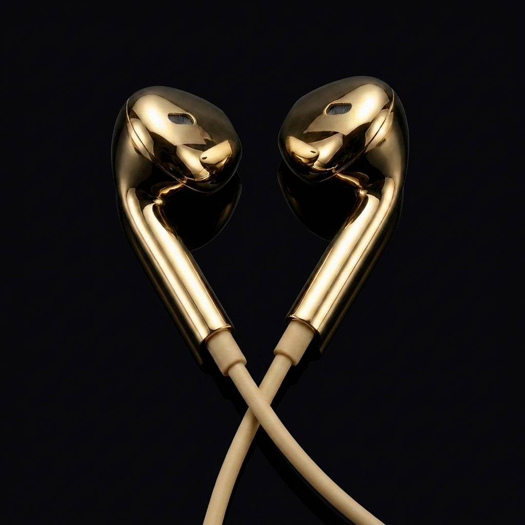 SILVR Buds — Gold, dynamic angle