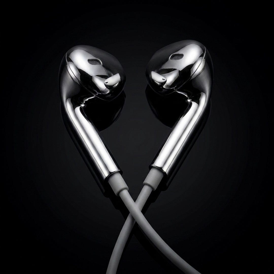 SILVR Buds — Silver, dynamic angle