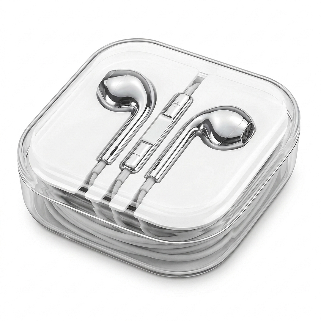 SILVR Buds — Silver, clear case included