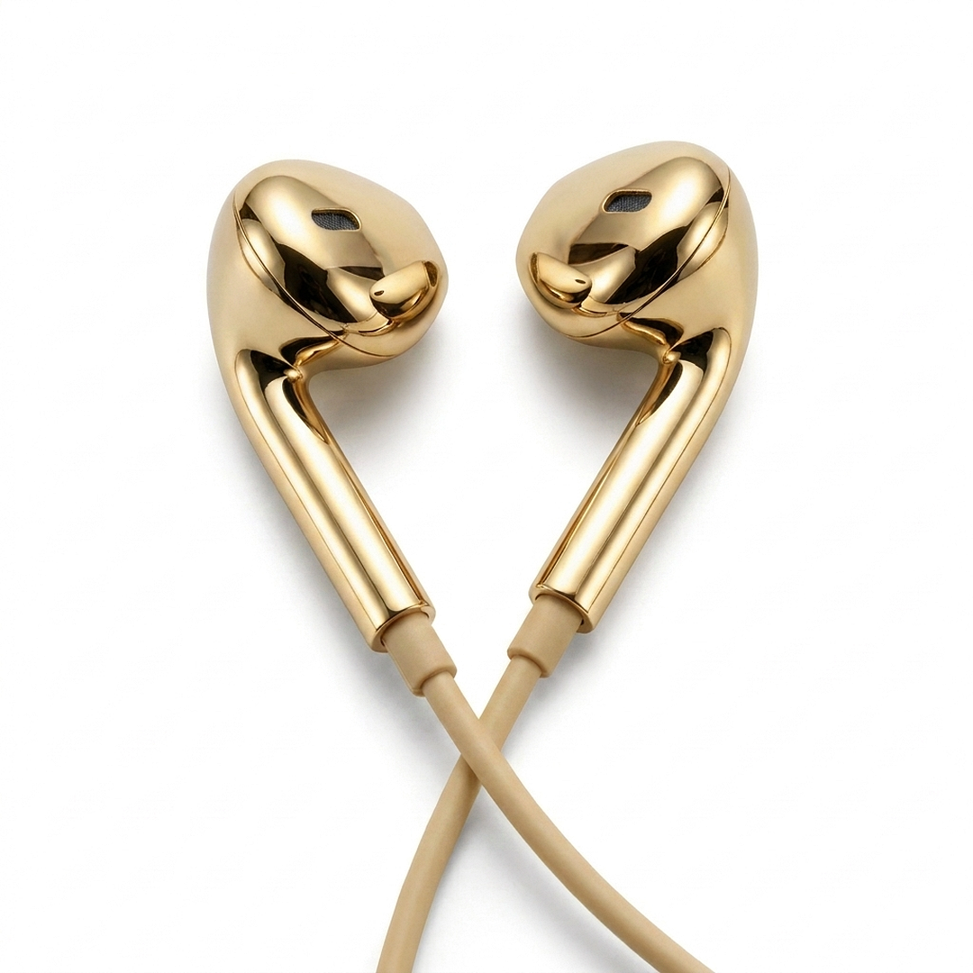 SILVR Buds — Gold, dynamic angle